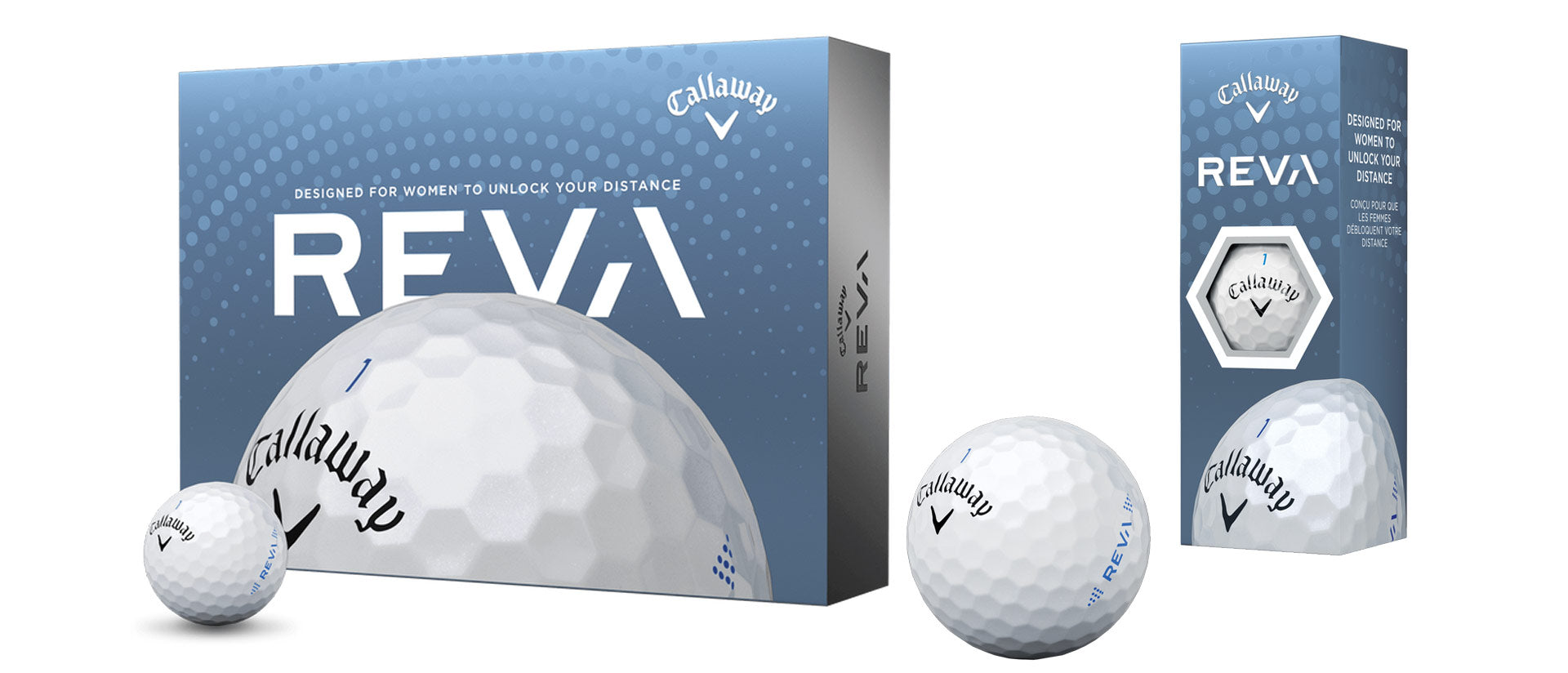 Callaway Reva Pearl Golfball – Perfekte Distanz und Kontrolle für Golferinnen.