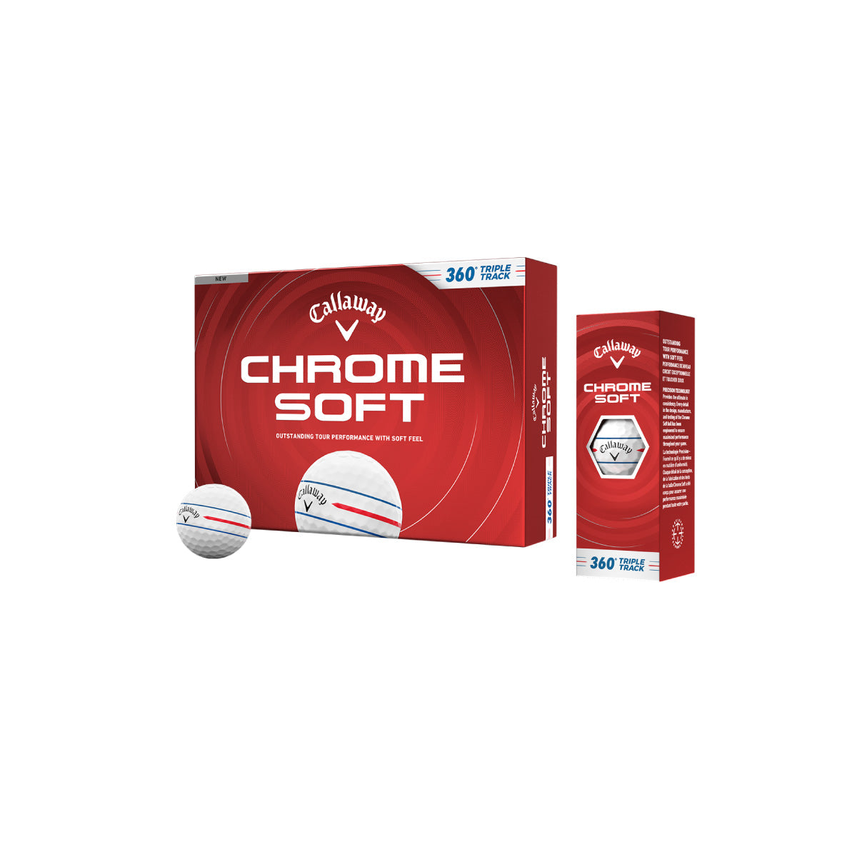 Callaway Chrome Soft 360 Triple Track - 12 Stück