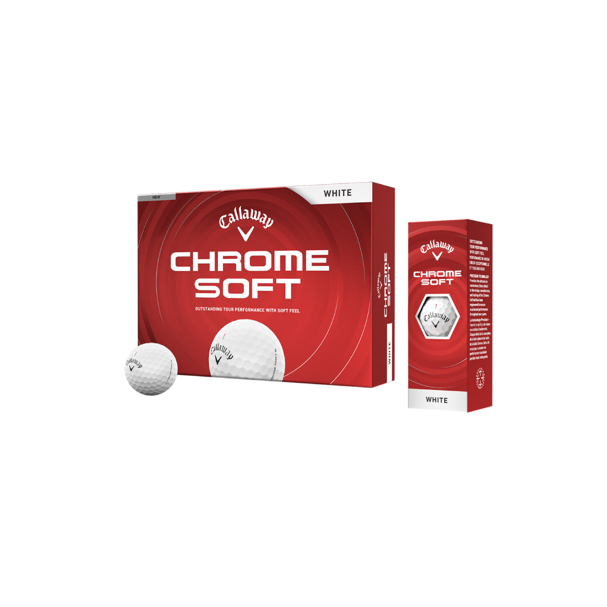 Callaway Chrome Soft Golfball mit Logo bedrucken weiss