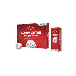 Callaway Chrome Soft Triple Track 360 Grad Golfball mit Logo bedrucken weiss
