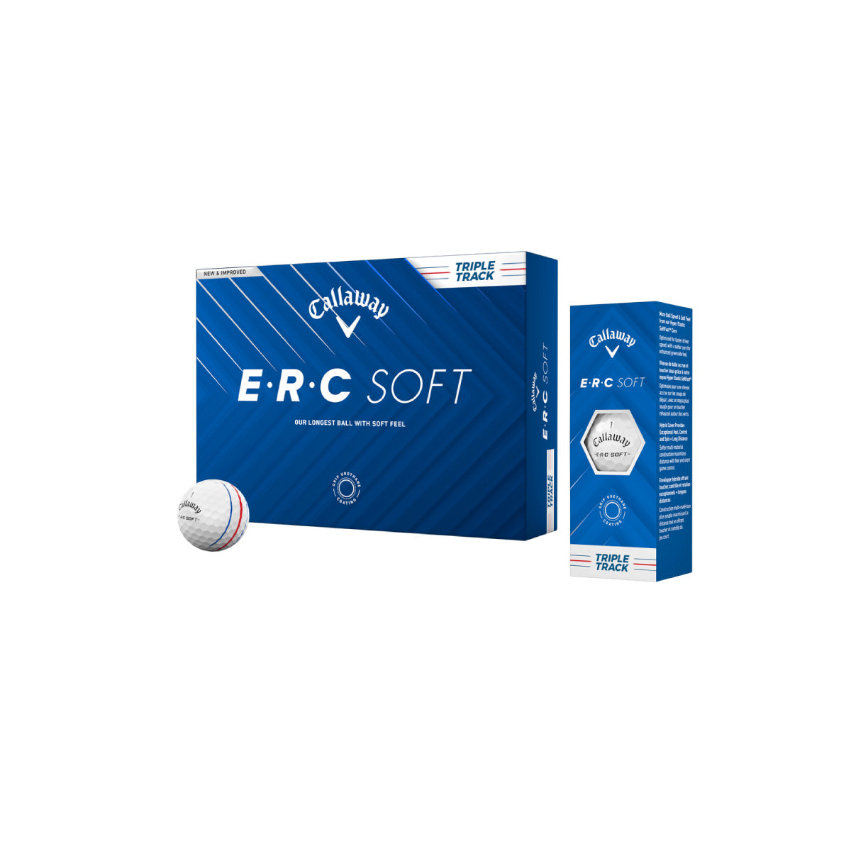 Callaway E.R.C Soft Golfball mit Logo bedrucken weiss