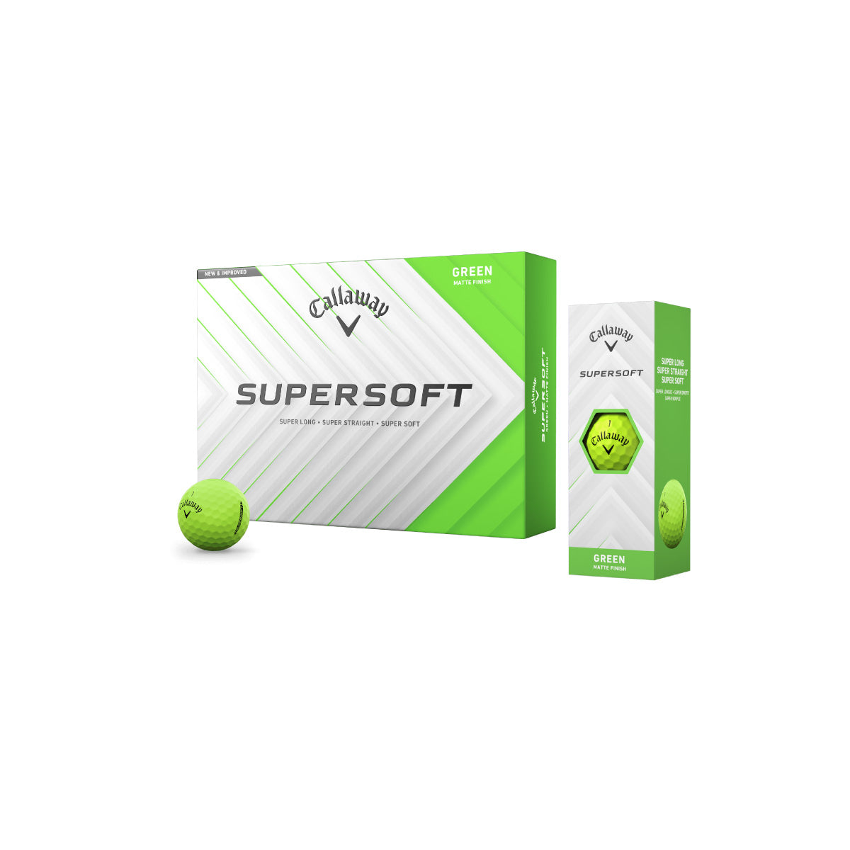 Callaway Supersoft Golfball mit Logo bedrucken grün