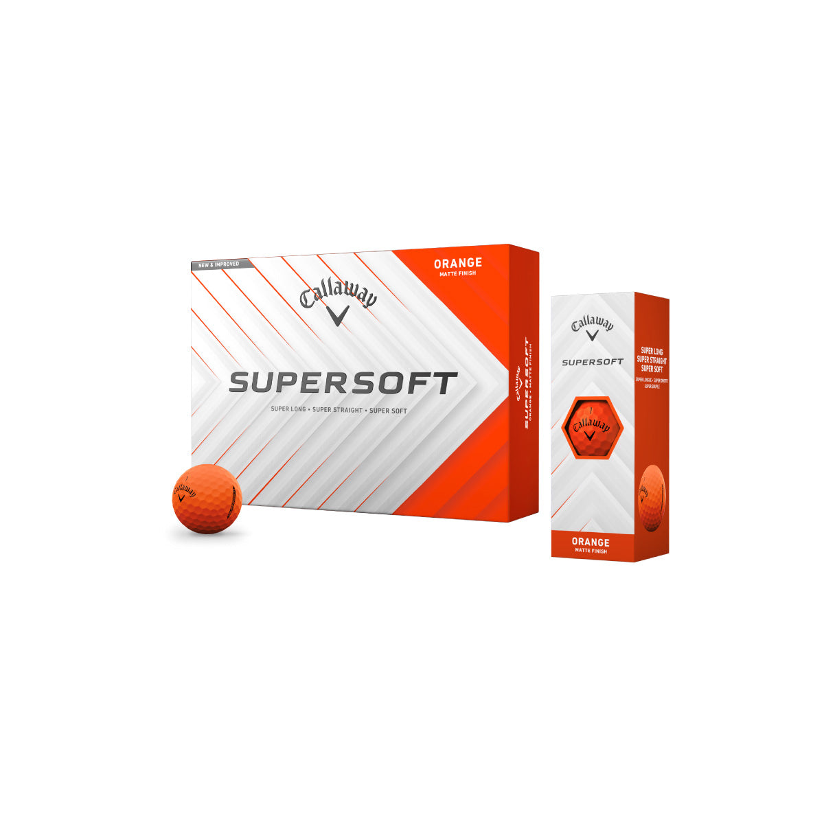 Callaway Supersoft Golfball mit Logo bedrucken orange