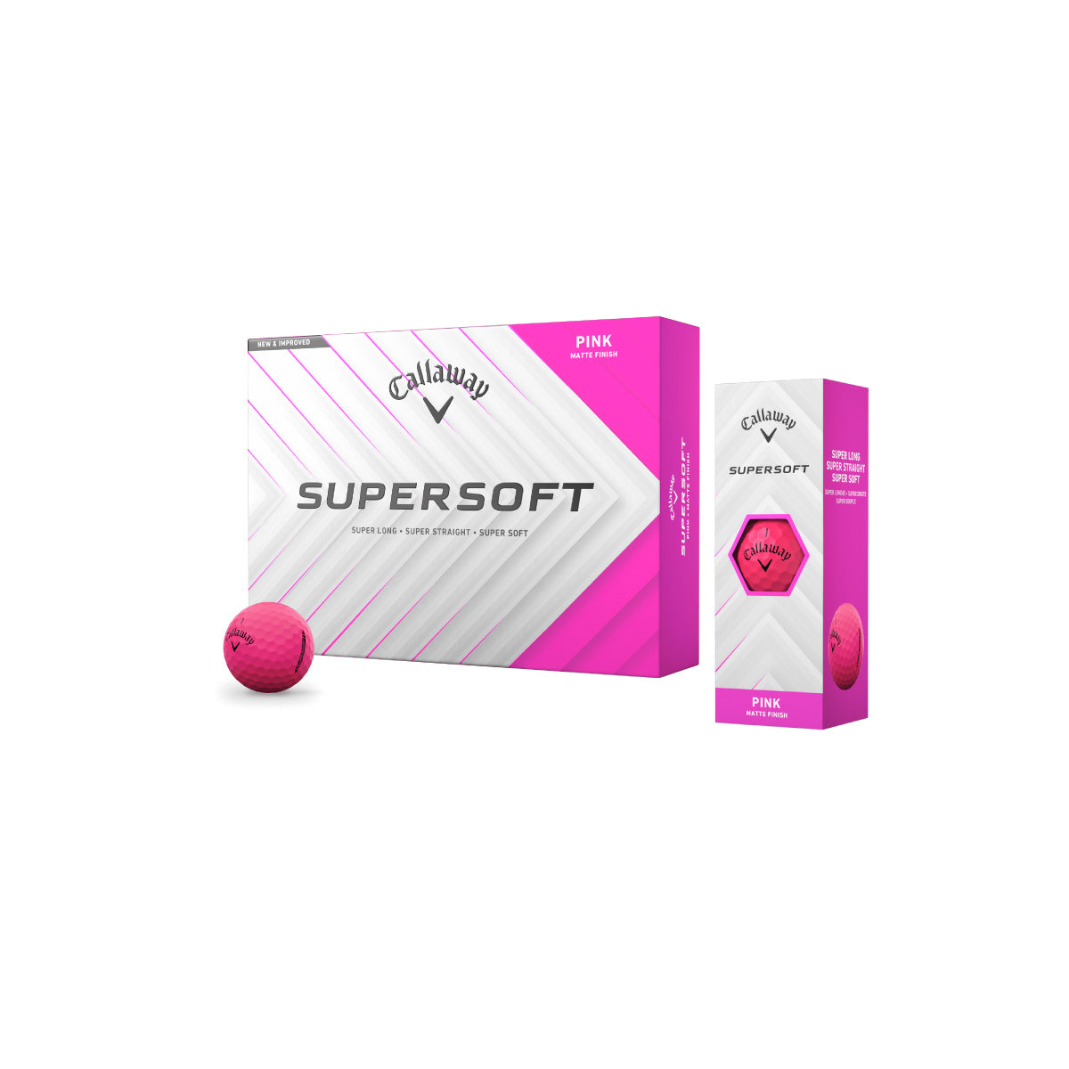Callaway Supersoft Golfball mit Logo bedrucken pink