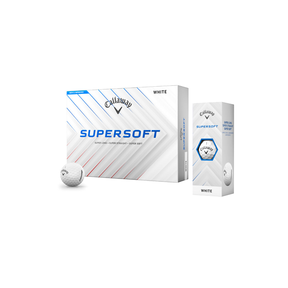 Callaway Supersoft Golfball mit Logo bedrucken weiss